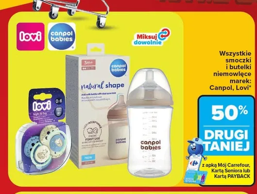Butelka antykolkowa Canpol Babies Natural Shape promocja w Carrefour