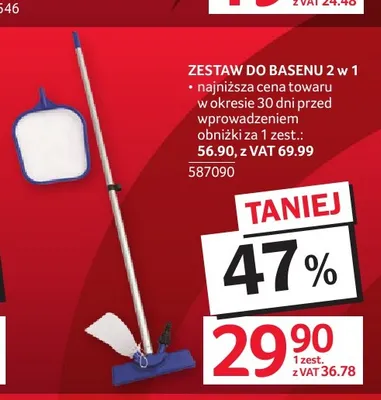 Zestaw do basenu 2 w 1 promocja w Selgros