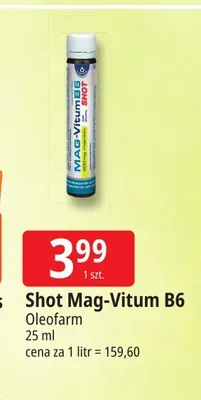 Shot Mag-Vitum B6 Oleofarm promocja w Leclerc