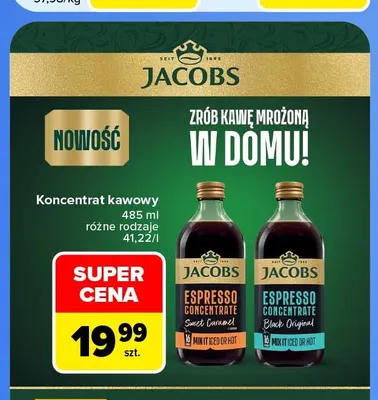 Koncentrat kawowy Espresso Concentrate Sweet Caramel Jacobs promocja w Carrefour Market