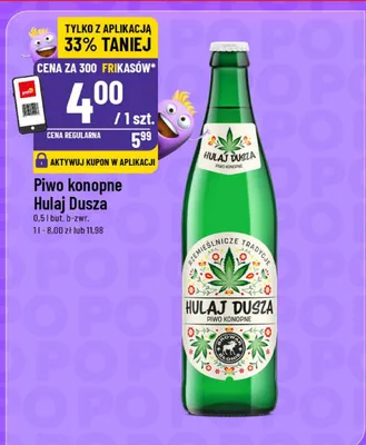 Piwo konopne Hulaj Dusza promocja w POLOmarket