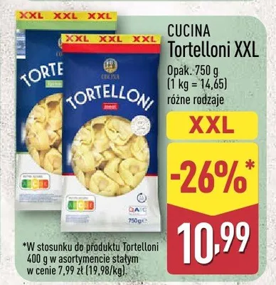 Tortelloni XXL promocja w Aldi