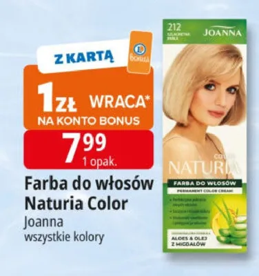 Farba do włosów Naturia Color Joanna promocja w Leclerc