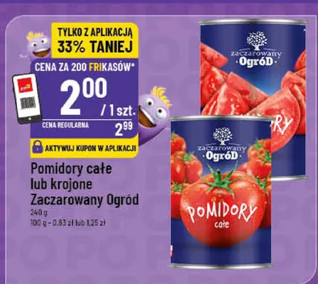 Pomidory krojone Zaczarowany Ogród promocja w POLOmarket