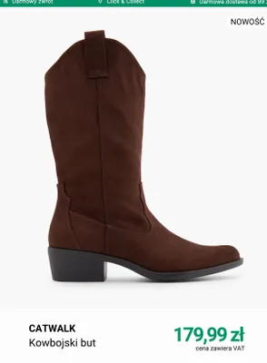 Kowbojski but Catwalk promocja w Deichmann