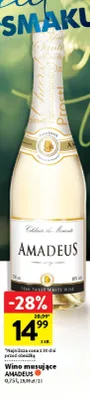 Wino musujące Amadeus Semi Sweet White Wine promocja w Intermarche