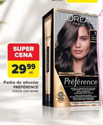 Farba do włosów L'Oréal Préférence promocja w Carrefour