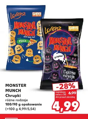 Chrupki Original czarna edycja Monster Munch promocja w Kaufland