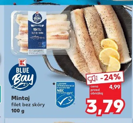Mintaj filet bez skóry Blue Bay promocja w Kaufland