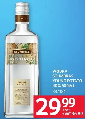Wódka Stumbras Young Potato 40% 500 ML promocja w Selgros