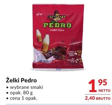 Żelki Pedro promocja w Makro