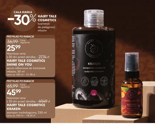 Szampon trychologiczny HAIRY TALE COSMETICS Kraken promocja w Super-Pharm