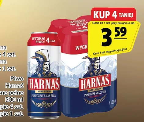 Piwo Harnaś Jasne pełne promocja w Prim Market