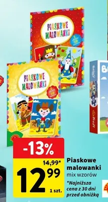 Piaskowe malowanki mix wzorów promocja w Intermarche
