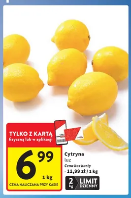 Cytryny luz promocja w Intermarche
