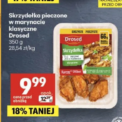 Skrzydełka pieczone w marynacie klasyczne Drosed promocja w Delikatesy Centrum