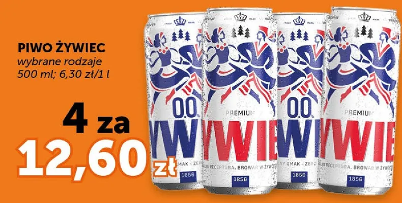 Piwo Żywiec wybrane rodzaje promocja w Euro Sklep