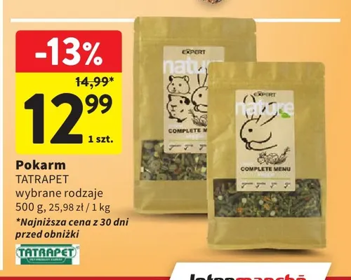 Pokarm Tatrapet promocja w Intermarche