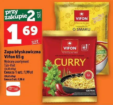 Zupa błyskawiczna Curry Vifon promocja w TOPAZ