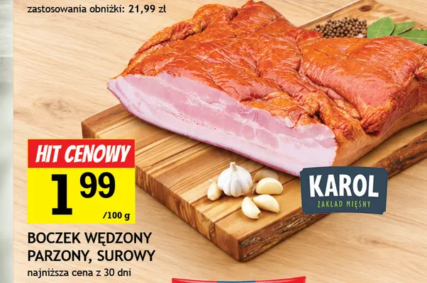 Boczek wędzony surowy Karol promocja w Gram Market