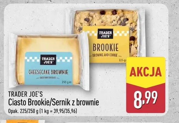 Sernik z brownie Trader Joe's promocja w Aldi