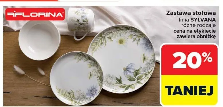 Zastawa stołowa Sylvana promocja w Carrefour