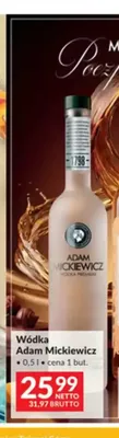 Wódka Adam Mickiewicz promocja w Makro