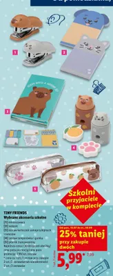 Zestaw temperówka i gumka Tiny Friends promocja w Lidl