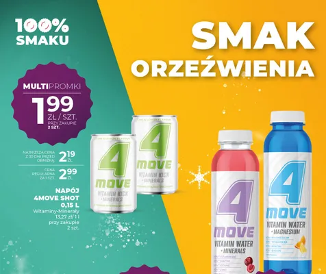 Napój 4Move Shot Witaminy-Minerały promocja w Duży Ben