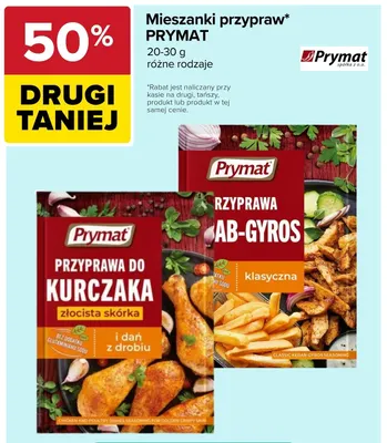 Przyprawa kebab-gyros klasyczna Prymat promocja w Carrefour