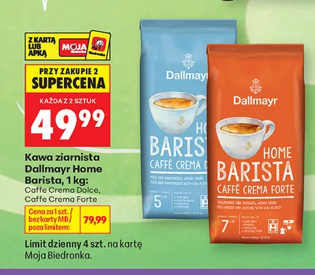 Kawa ziarnista Dallmayr Home Barista Caffe Crema Forte promocja w Biedronka