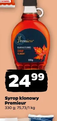 Syrop klonowy Premieur promocja w Netto