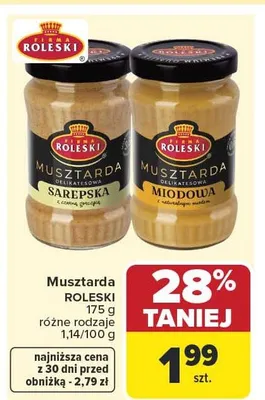Musztarda sarepska, miodowa promocja w Carrefour