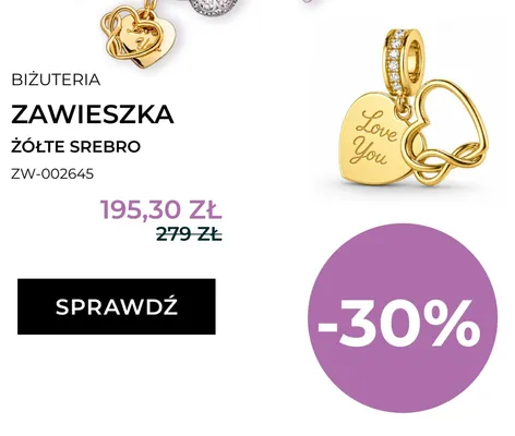 Zawieszka żółte srebro Briju ZW-002645 promocja w Briju