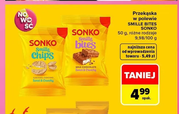 Przekąska w polewie Smille Bites Sonko promocja w Carrefour