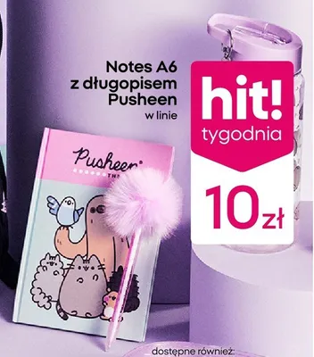 Notes A6 z długopisem Pusheen promocja w Pepco