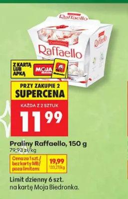 Praliny Raffaello promocja w Biedronka