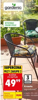 Krzesło ogrodowe promocja w Biedronka