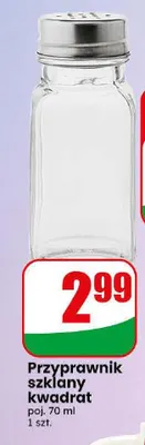 Przyprawnik szklany kwadrat 70 ml promocja w Dino