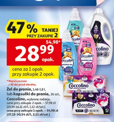 Żel do prania Coccolino promocja w Auchan