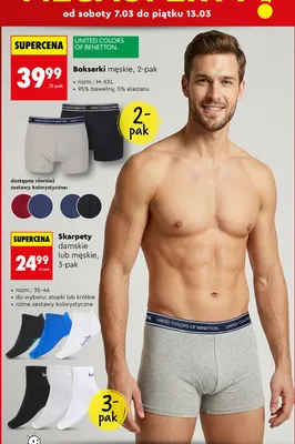 Bokserki męskie 2-pak promocja w Biedronka