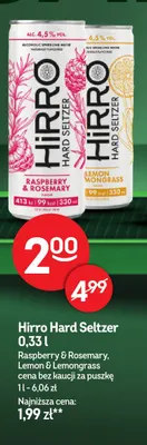 Hirro Hard Seltzer Raspberry & Rosemary promocja w Żabka