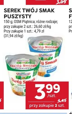 Serek Twój Smak Puszysty Piątnica promocja w Stokrotka