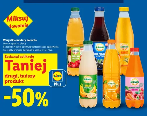 Nektar bananowy Solevita promocja w Lidl