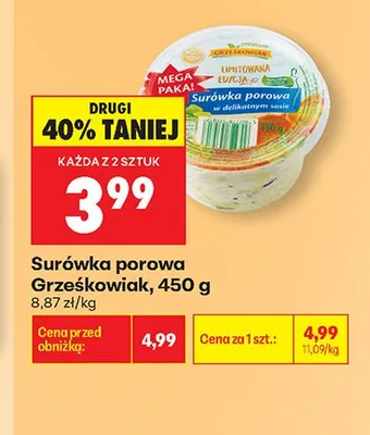 Surówka porowa Grześkowiak promocja w Biedronka