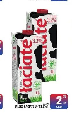Mleko UHT Łaciate Mlekpol 3,2% promocja w Tomi Markt
