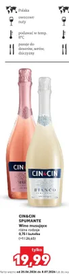 Wino musujące CIN&CIN Spumante Bianco promocja w Kaufland