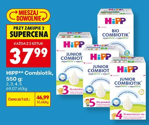 Mleko modyfikowane HiPP Combiotik 4 promocja w Biedronka