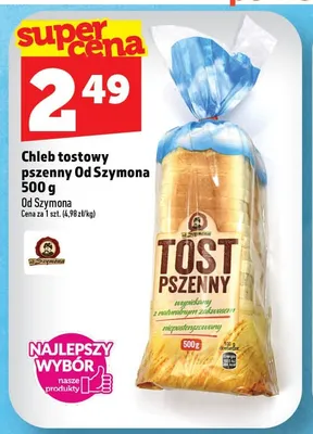Chleb tostowy pszenny Od Szymona promocja w TOPAZ