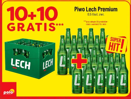 Piwo Lech Premium promocja w POLOmarket